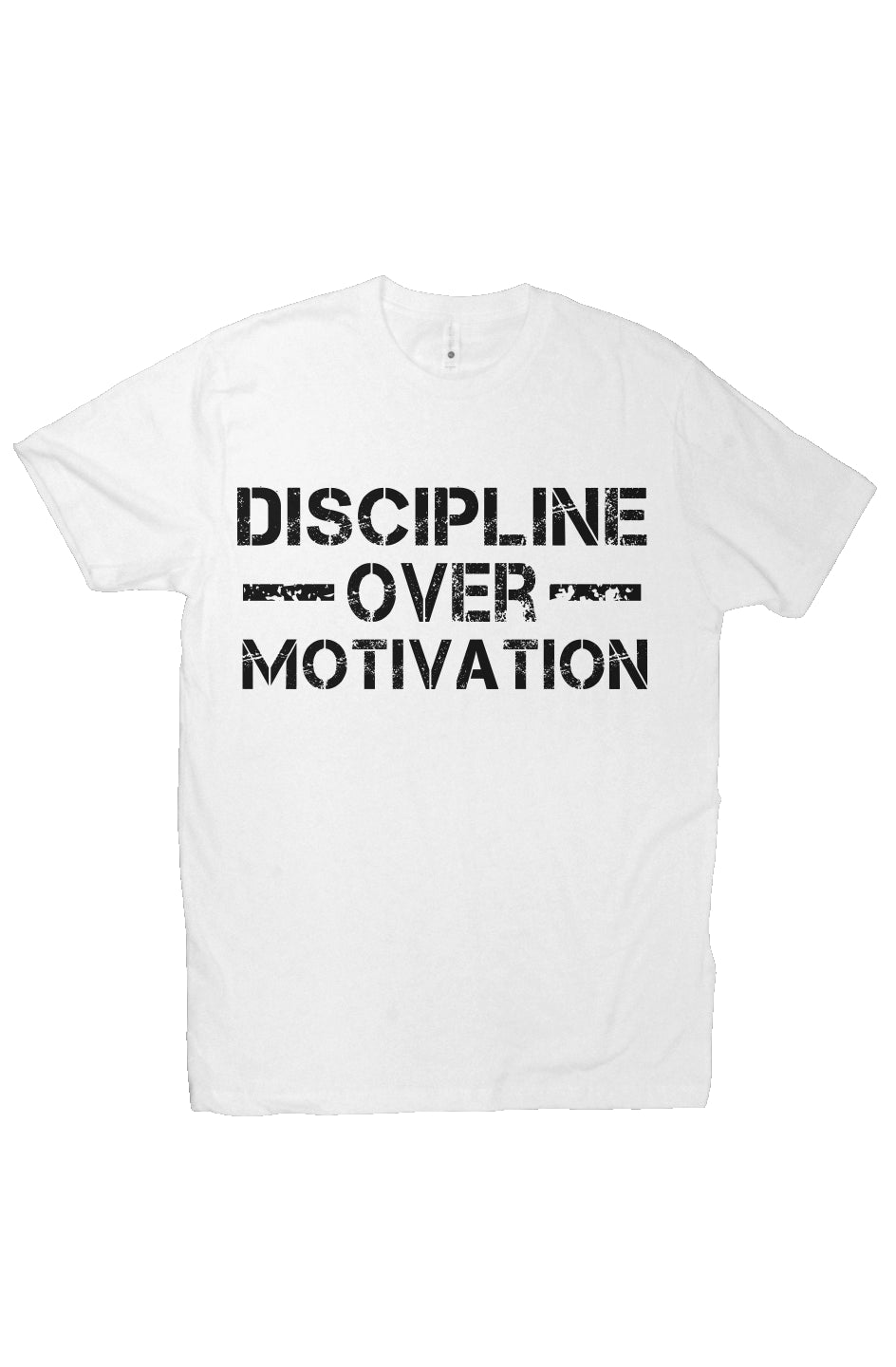 Discipline over Motivation white