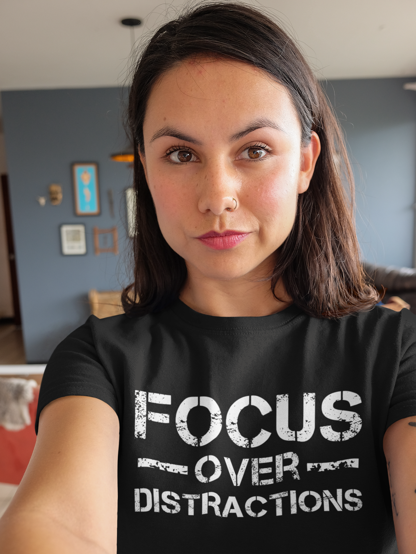 Focus over Distractions black