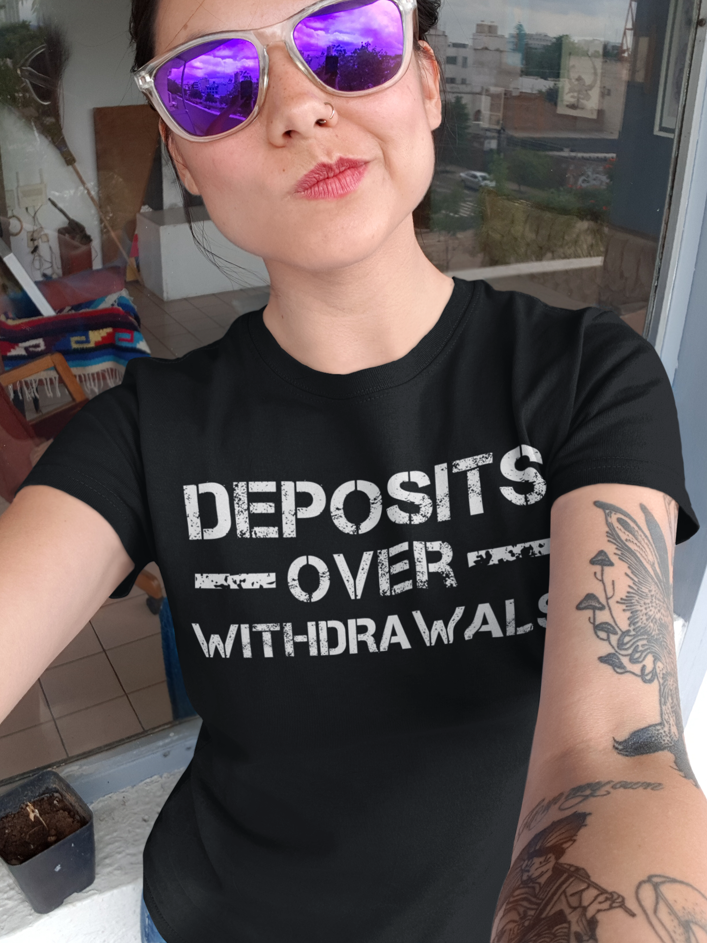 Deposits over Withdrawals black